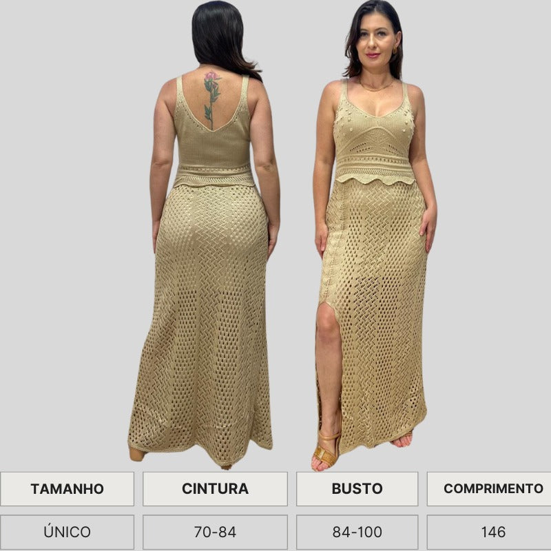 VESTIDO EM TRICÔ FEMININO REGATA COM FORRO EM PREMIUM
