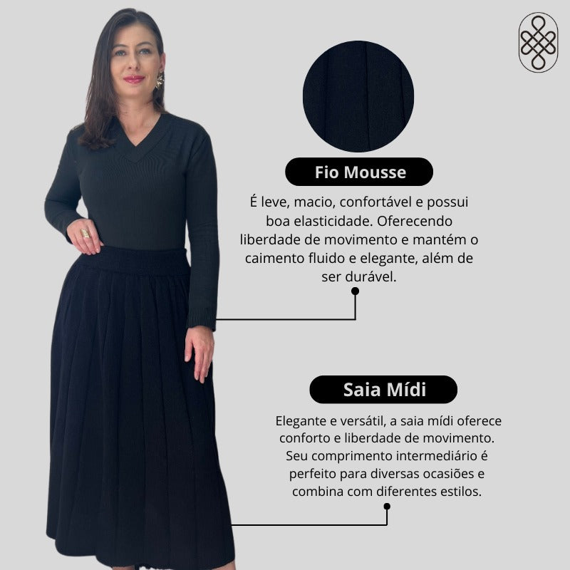SAIA TRICO MOUSSE FIO INVERNO BOHO CHIC