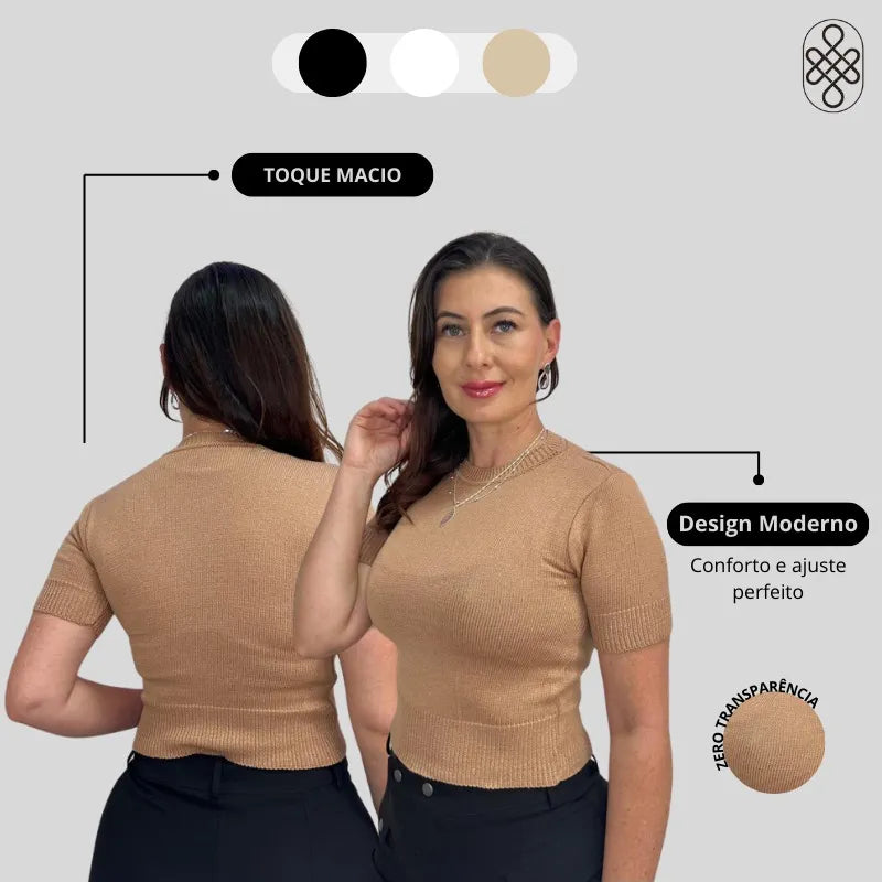 BLUSA TRICO MODAL PREMIUM LISA VERAO