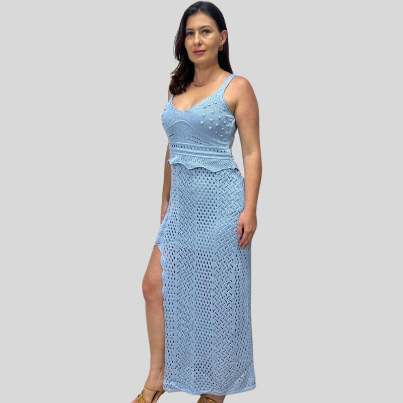VESTIDO EM TRICÔ FEMININO REGATA COM FORRO EM PREMIUM