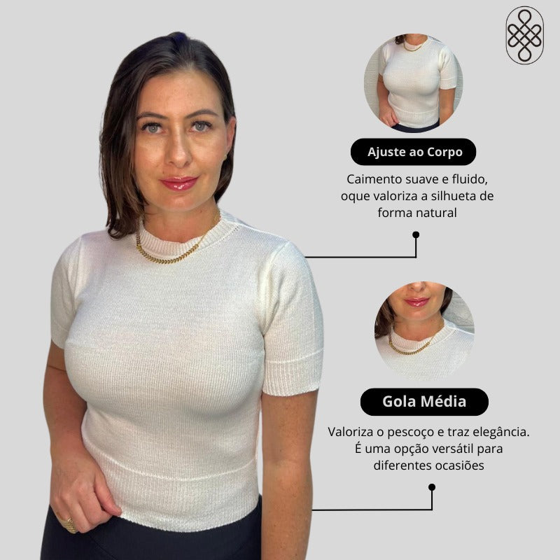 BLUSA TRICO MODAL PREMIUM LISA VERAO
