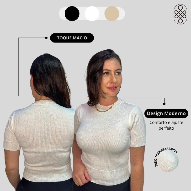 BLUSA TRICO MODAL PREMIUM LISA VERAO