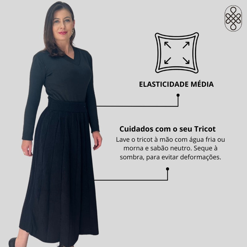 SAIA TRICO MOUSSE FIO INVERNO BOHO CHIC