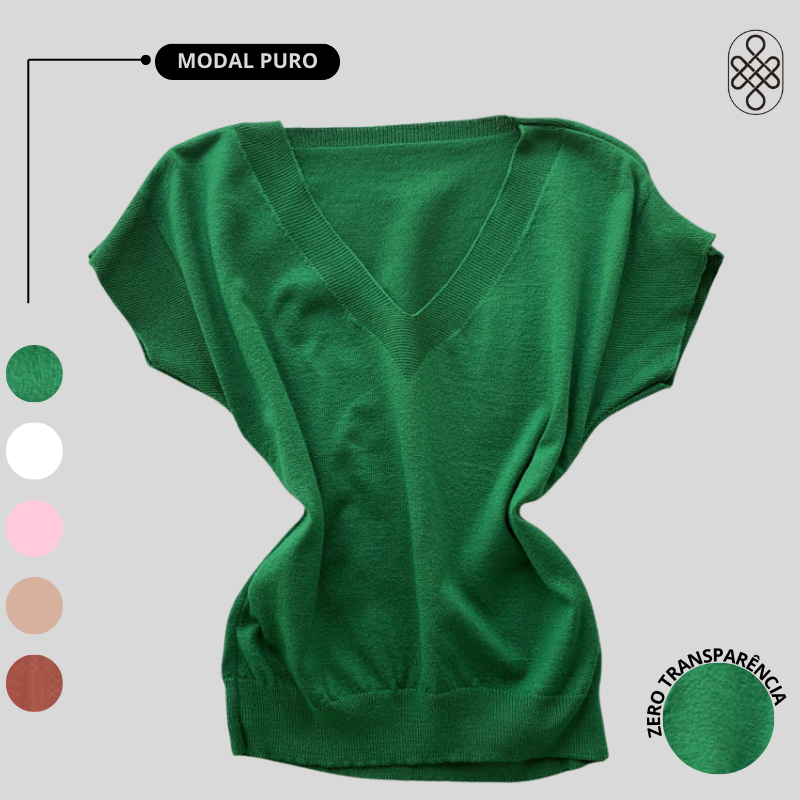 Blusa  Decote V
