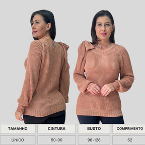 BLUSA LAÇO TRICÔ
