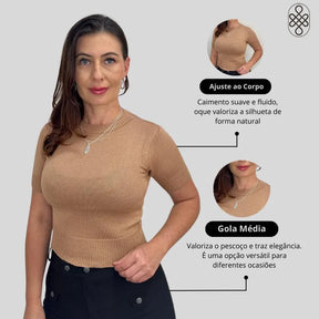 BLUSA TRICO MODAL PREMIUM LISA VERAO