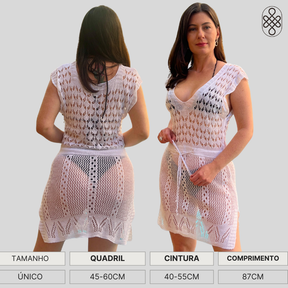 Vestido saída de Praia Crochê