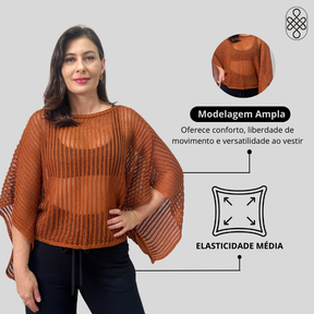 CAPA EM TRICO RENDADO OUTONO INVERNO