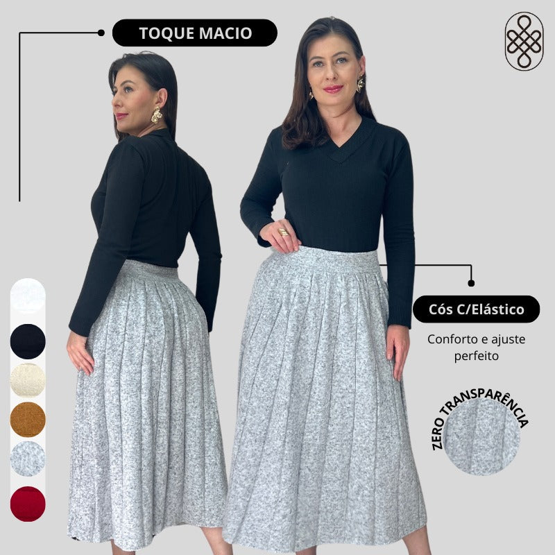 SAIA TRICO MOUSSE FIO INVERNO BOHO CHIC