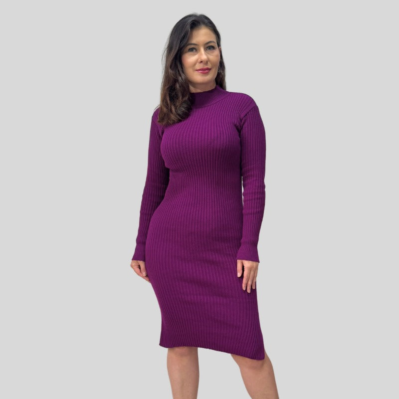 VESTIDO MODAL MANGA LOGA