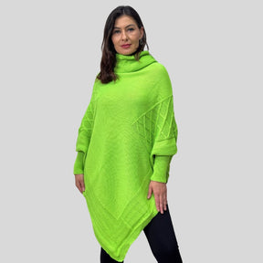 BLUSA PONCHO CAPA EM TRICO INVERNO