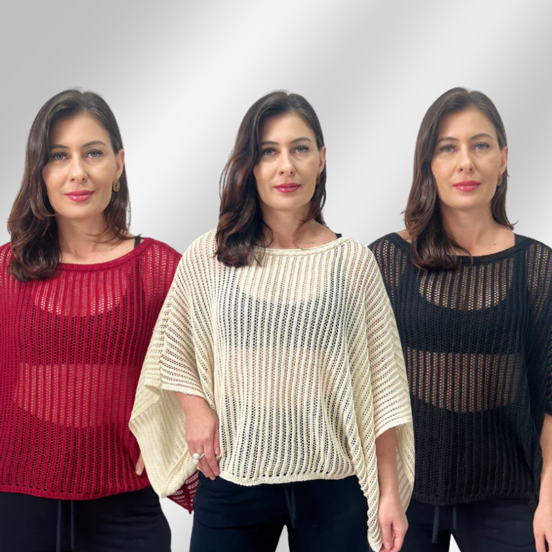 CAPA EM TRICO RENDADO OUTONO INVERNO