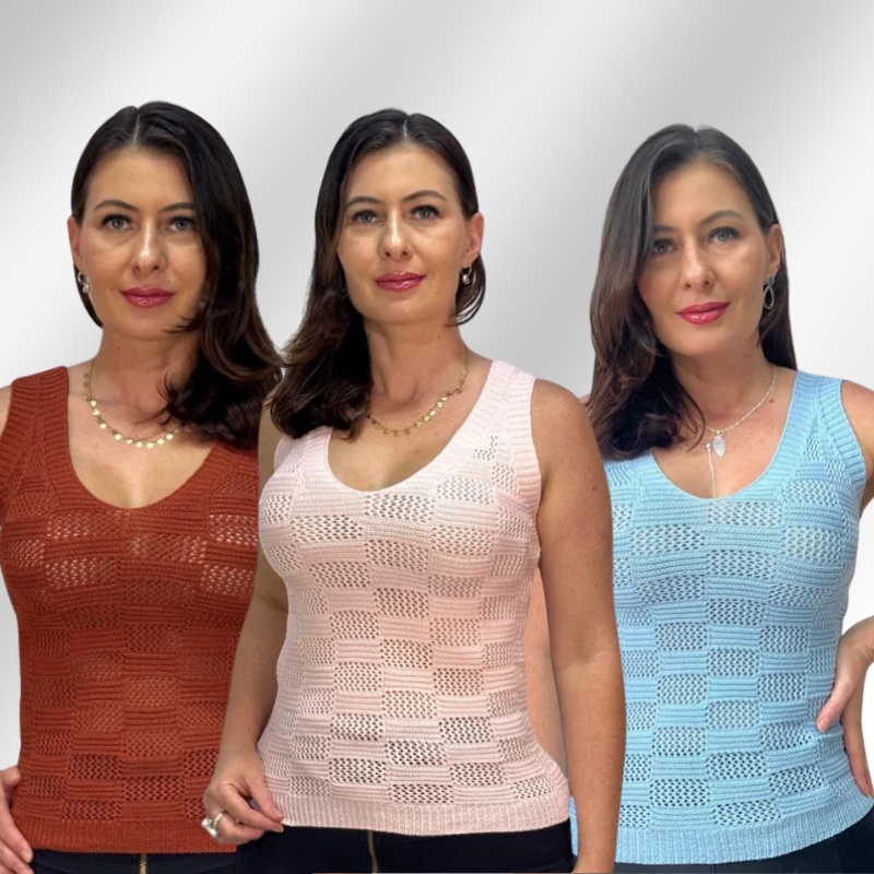 REGATA EM TRICÔ MODAL FEMININA
