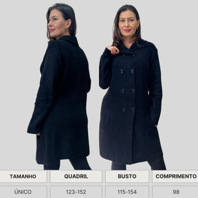 CASACO TRICO FIO MOUSSE INVERNO