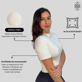BLUSA TRICO MODAL PREMIUM LISA VERAO