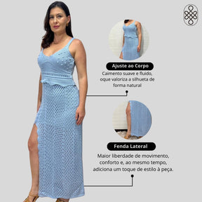 VESTIDO EM TRICÔ FEMININO REGATA COM FORRO EM PREMIUM